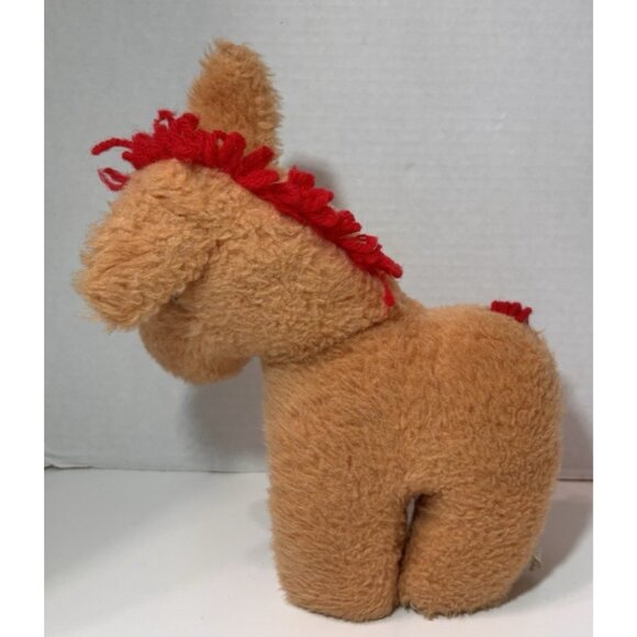 Vintage Eden Toys Waggie Musical Wind-Up Pony Horse Nursery Baby Yarn Hair - Picture 3 of 7